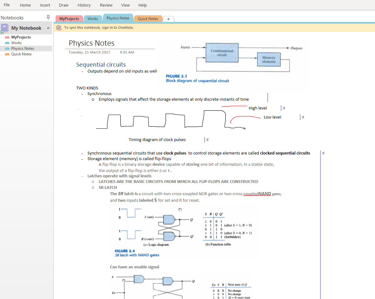 specimen academicum notas in Microsoft OneNote