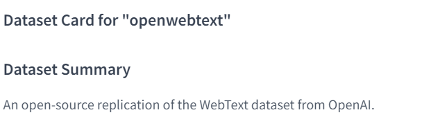 Open Web Text