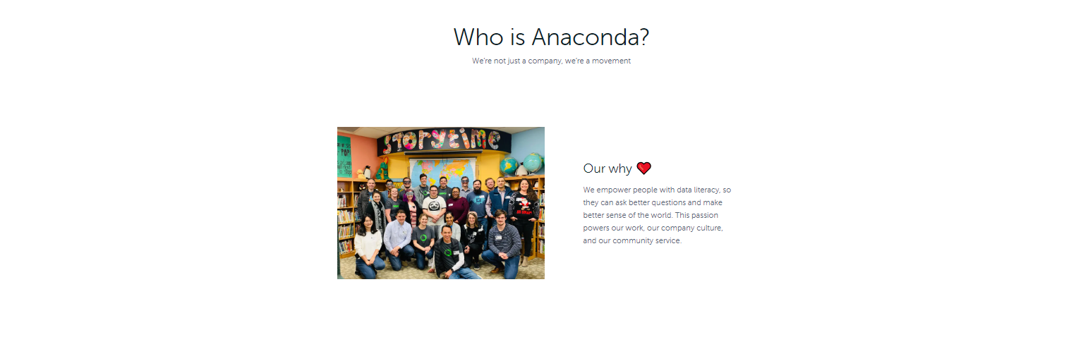 Why Anaconda