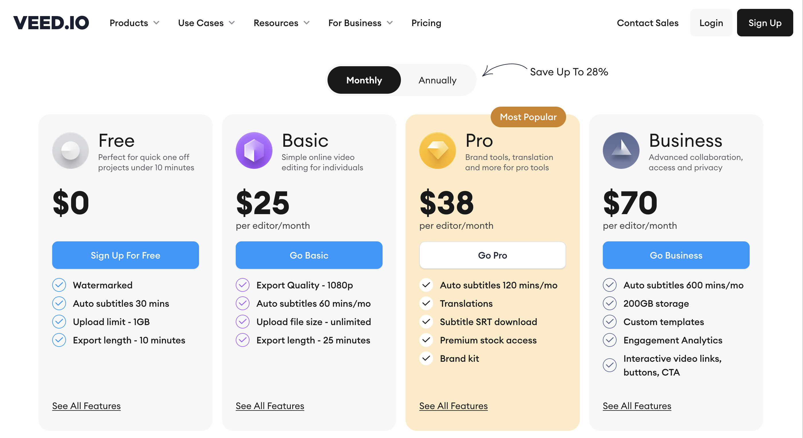 Veed Pricing