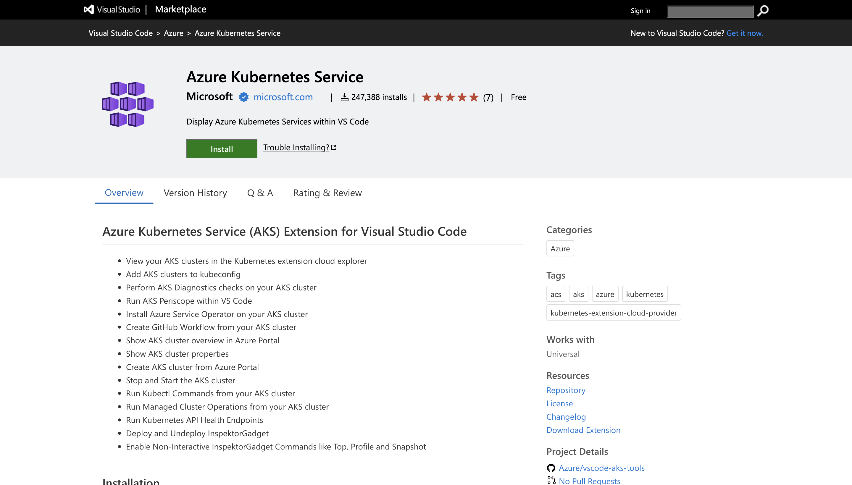 Azure Kubernetes Service