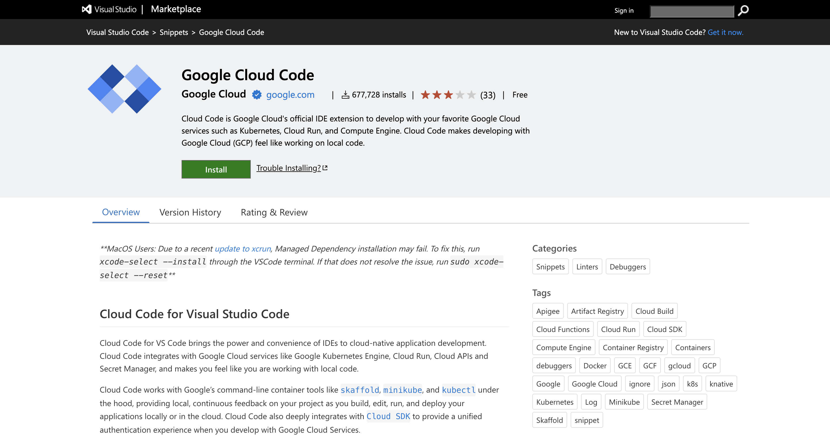 Código de Google Cloud