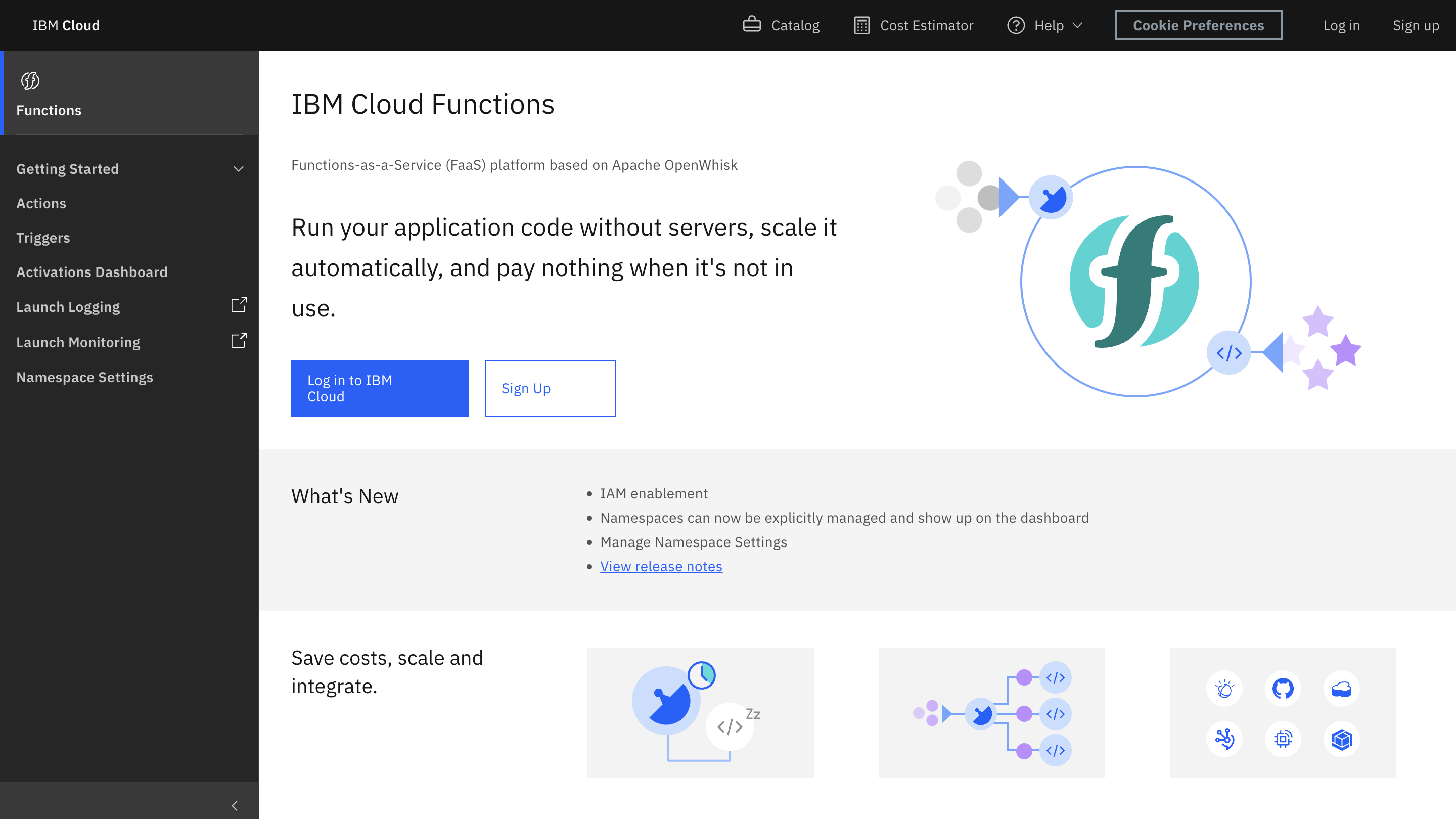 IBM Cloud funkcije