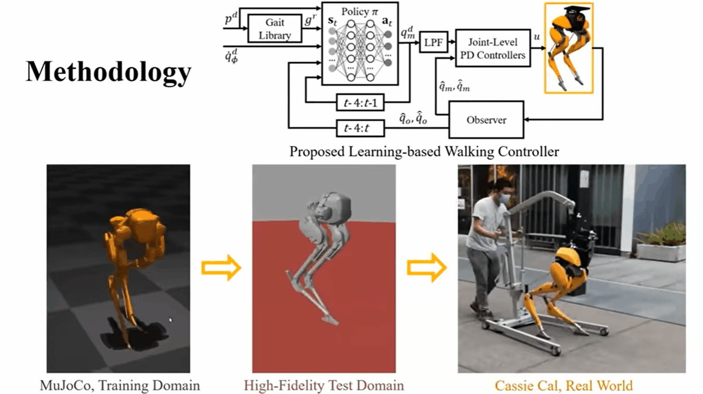 آموزش تقویتی آموزش راه رفتن به ربات