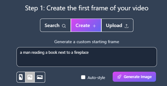 write text description for first frame