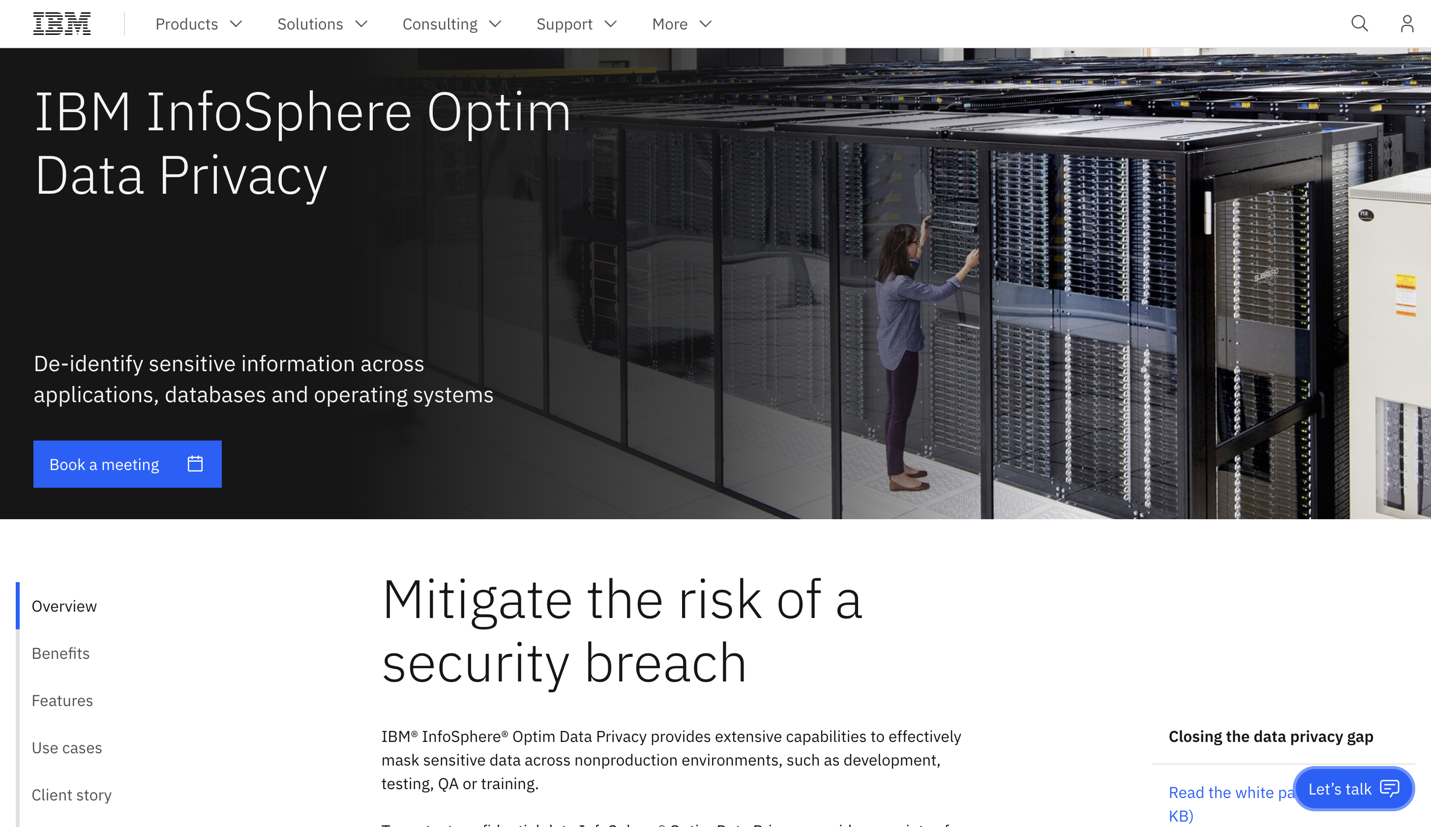 IBM InfoSphere Optim Data Privacy