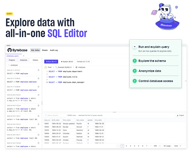 Editor SQL