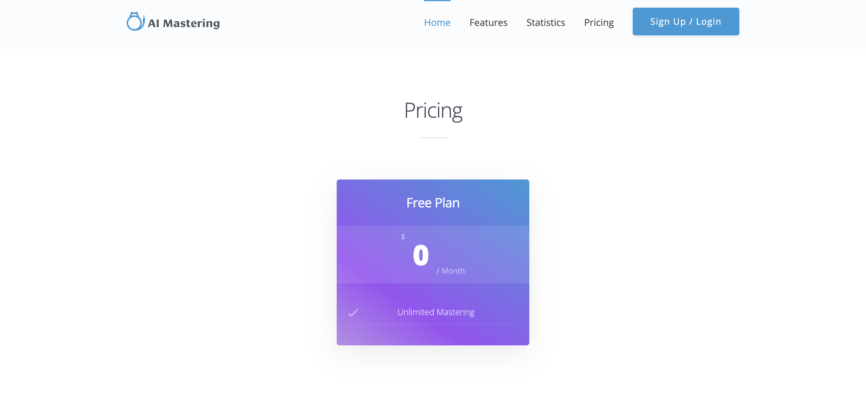 AI Mastering Pricing