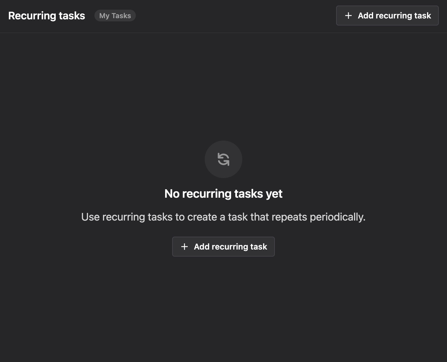 Adding Recurring Tasks In Motion