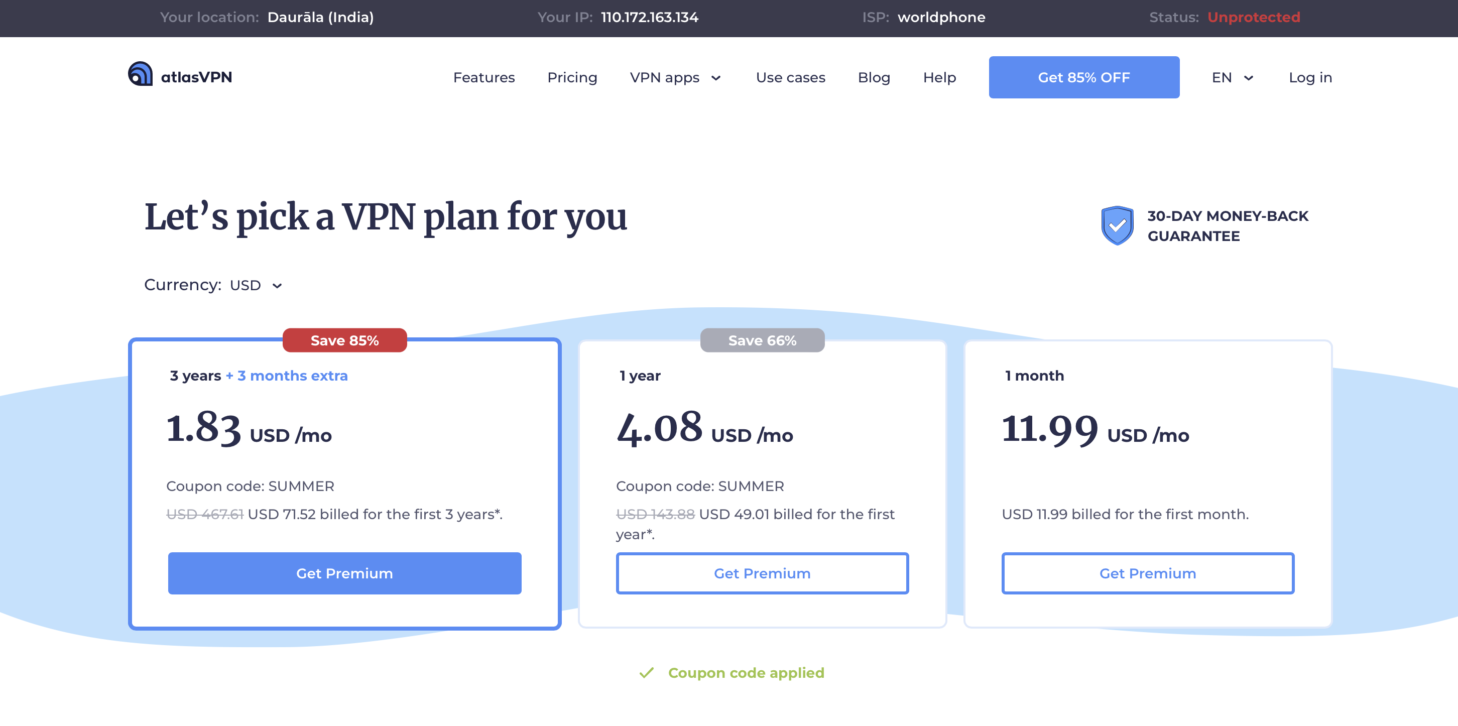 Atlas VPN Pricing