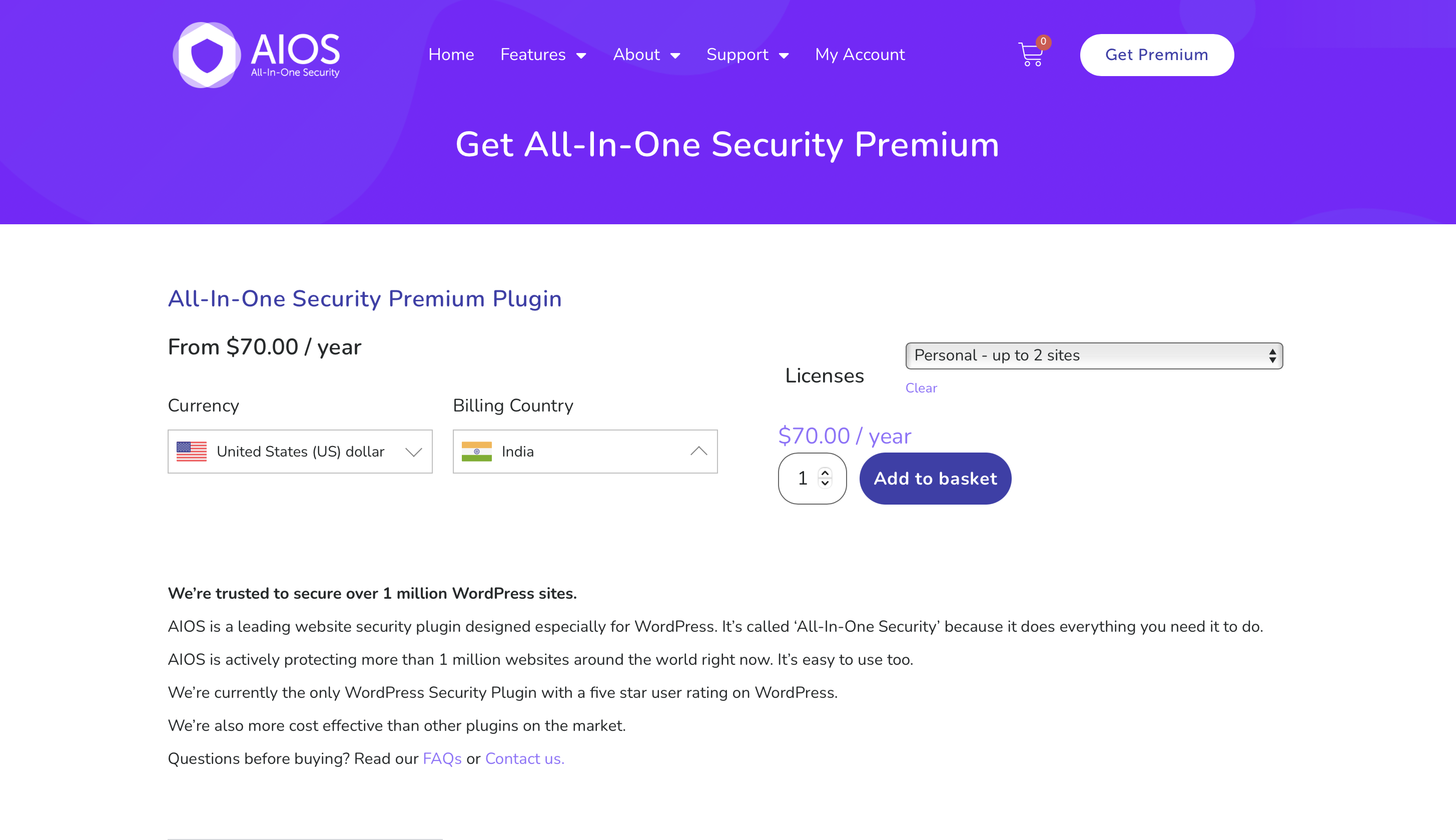 All In One Security Pricing