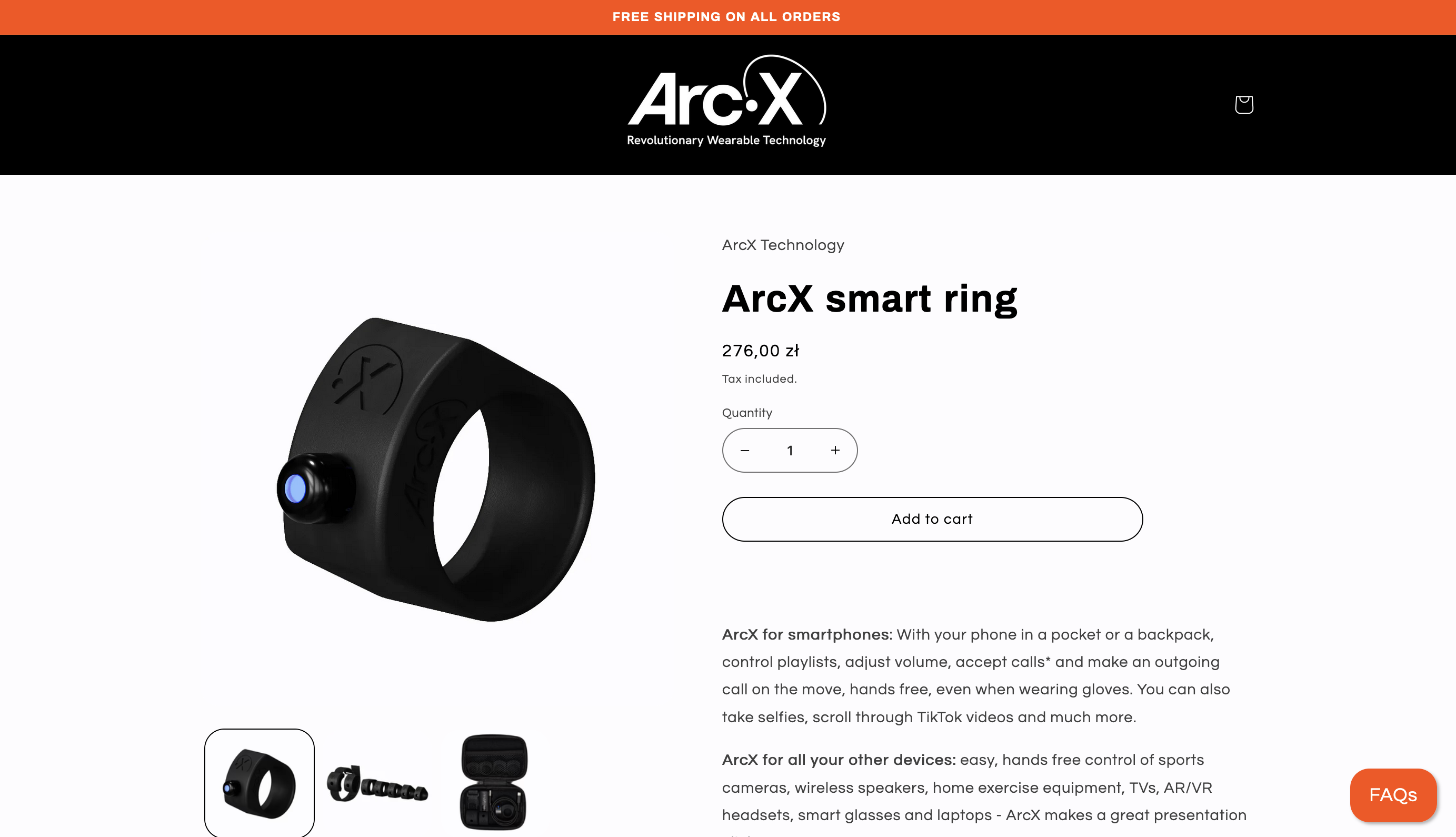 Arc Smart Ring cenas