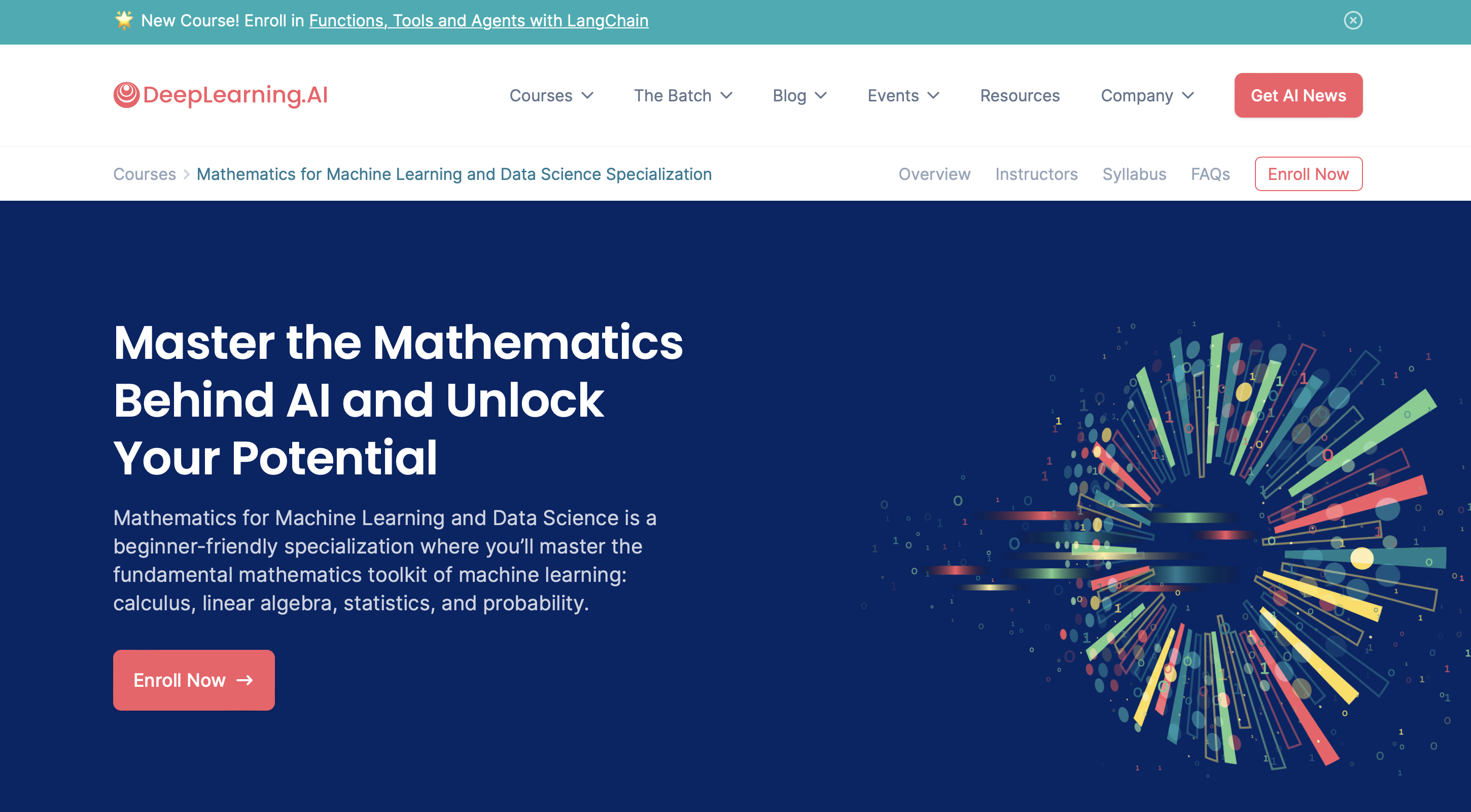 Matematik för maskininlärning och datavetenskap