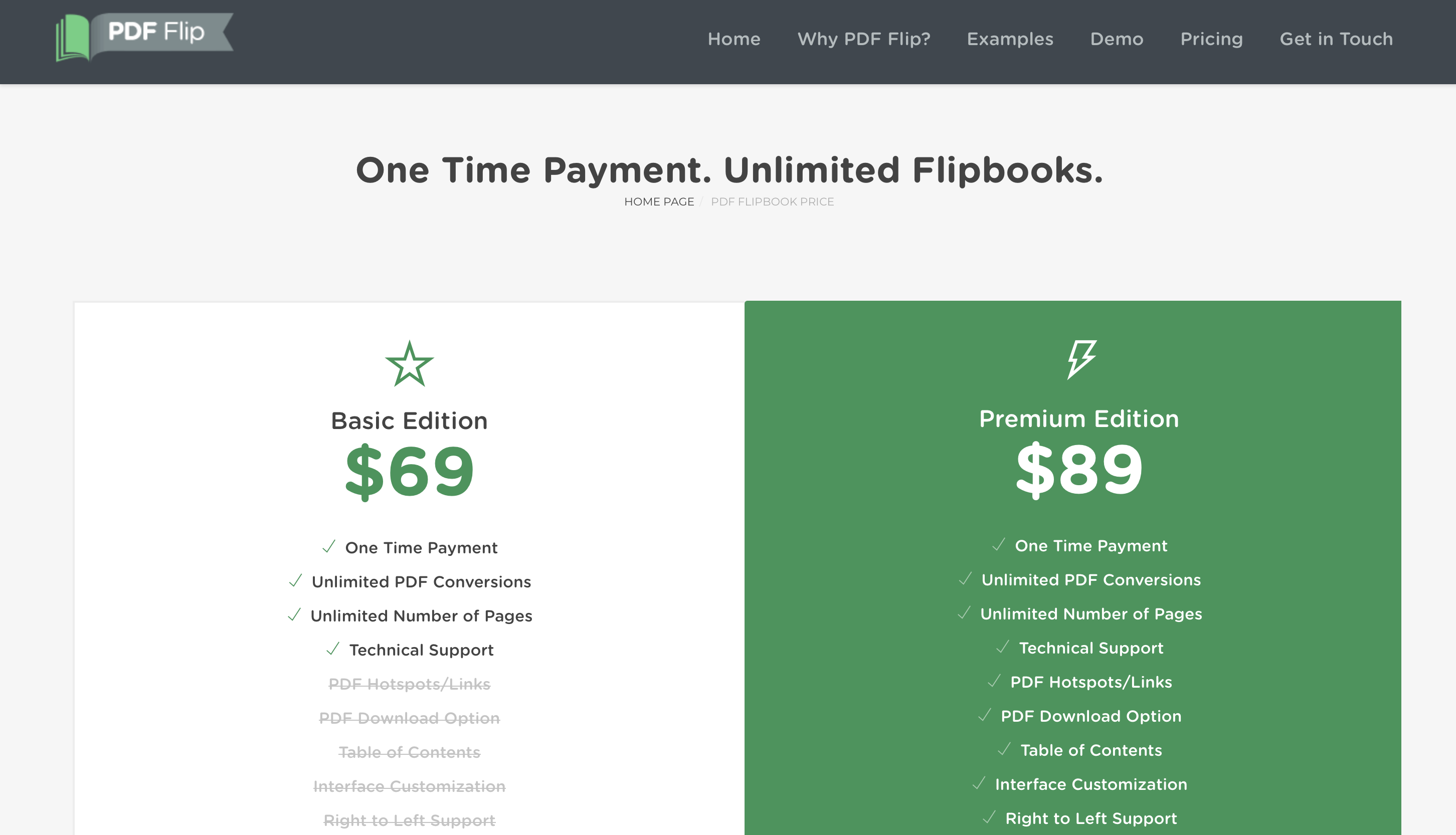 PDF Flip Pricing