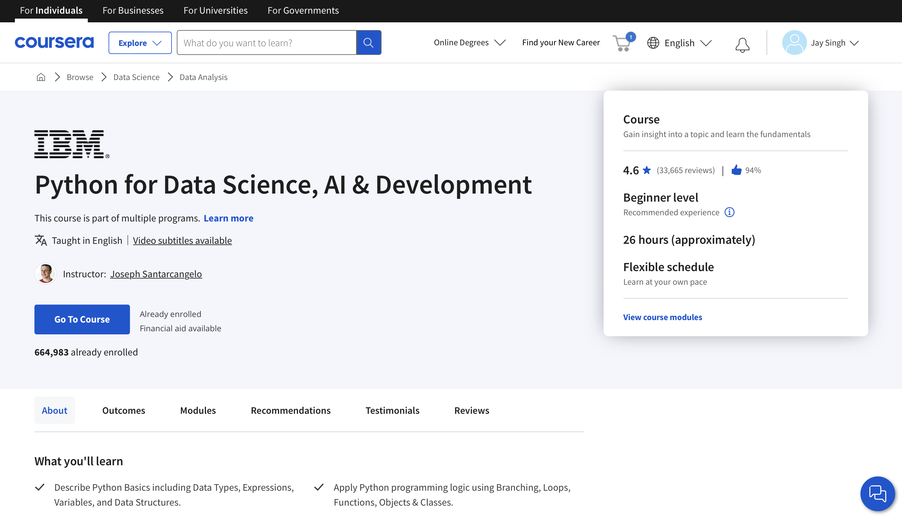 Python For Data Science AI Development