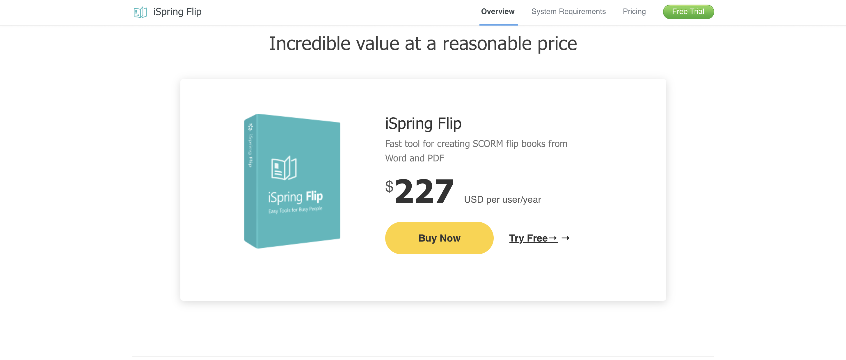 ISpring Flip Pricing