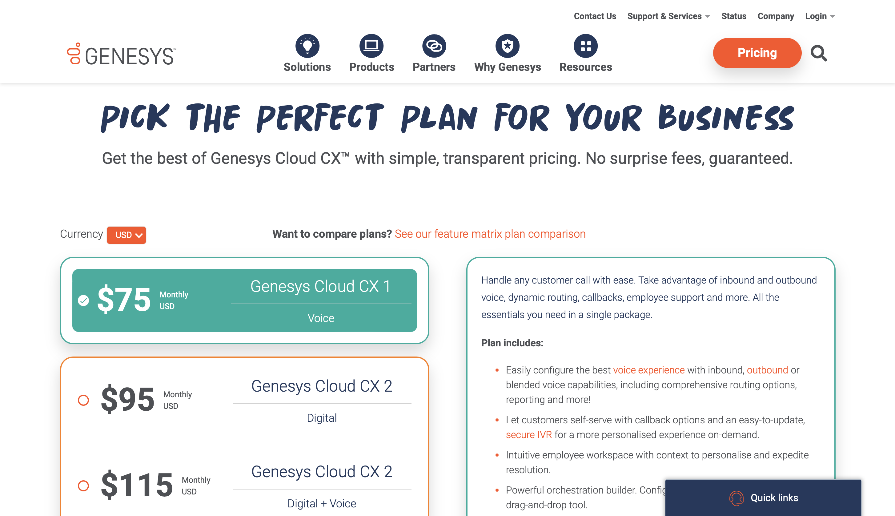 Genesys Cloud CX Pricing