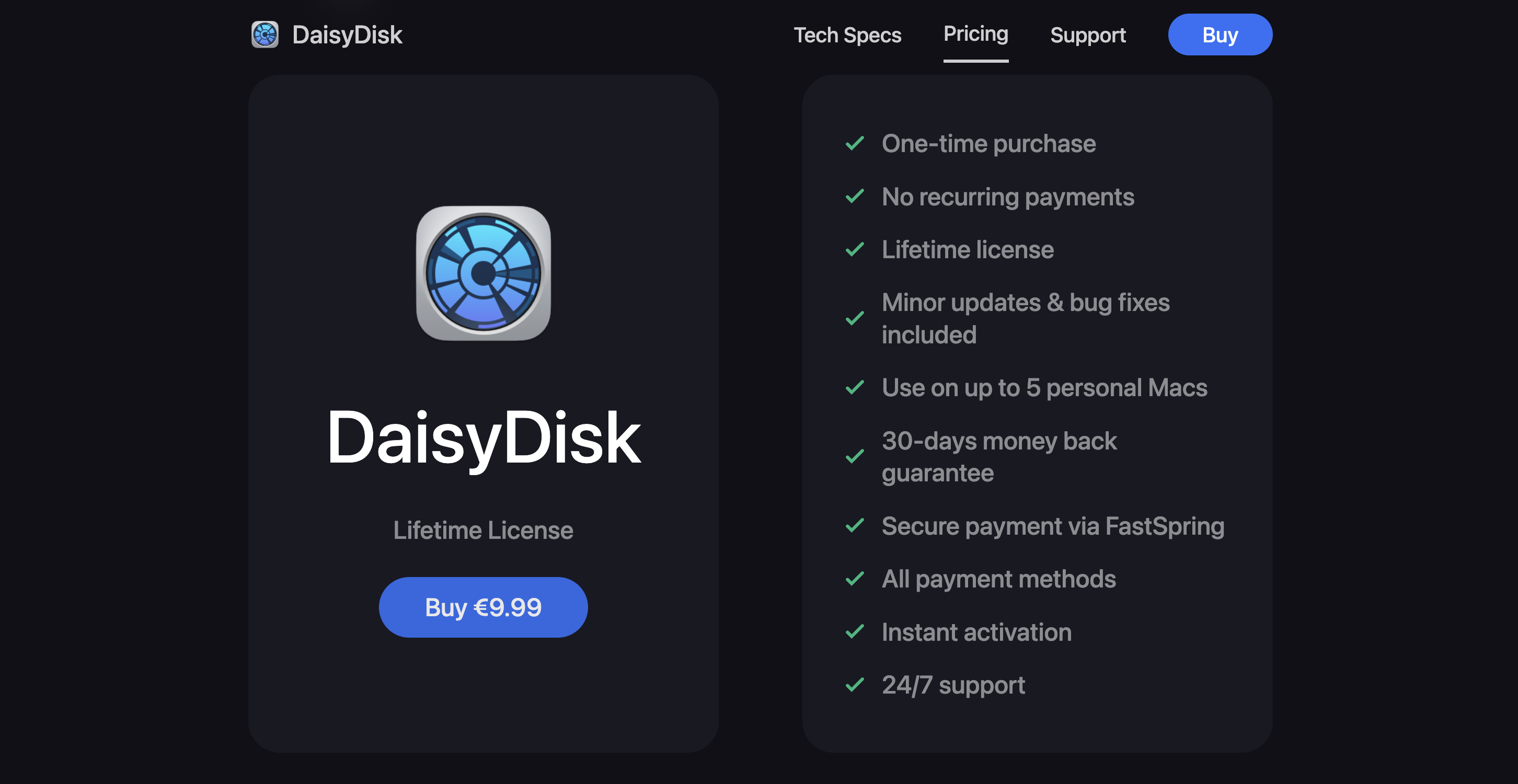 Daisy Disk Pricing