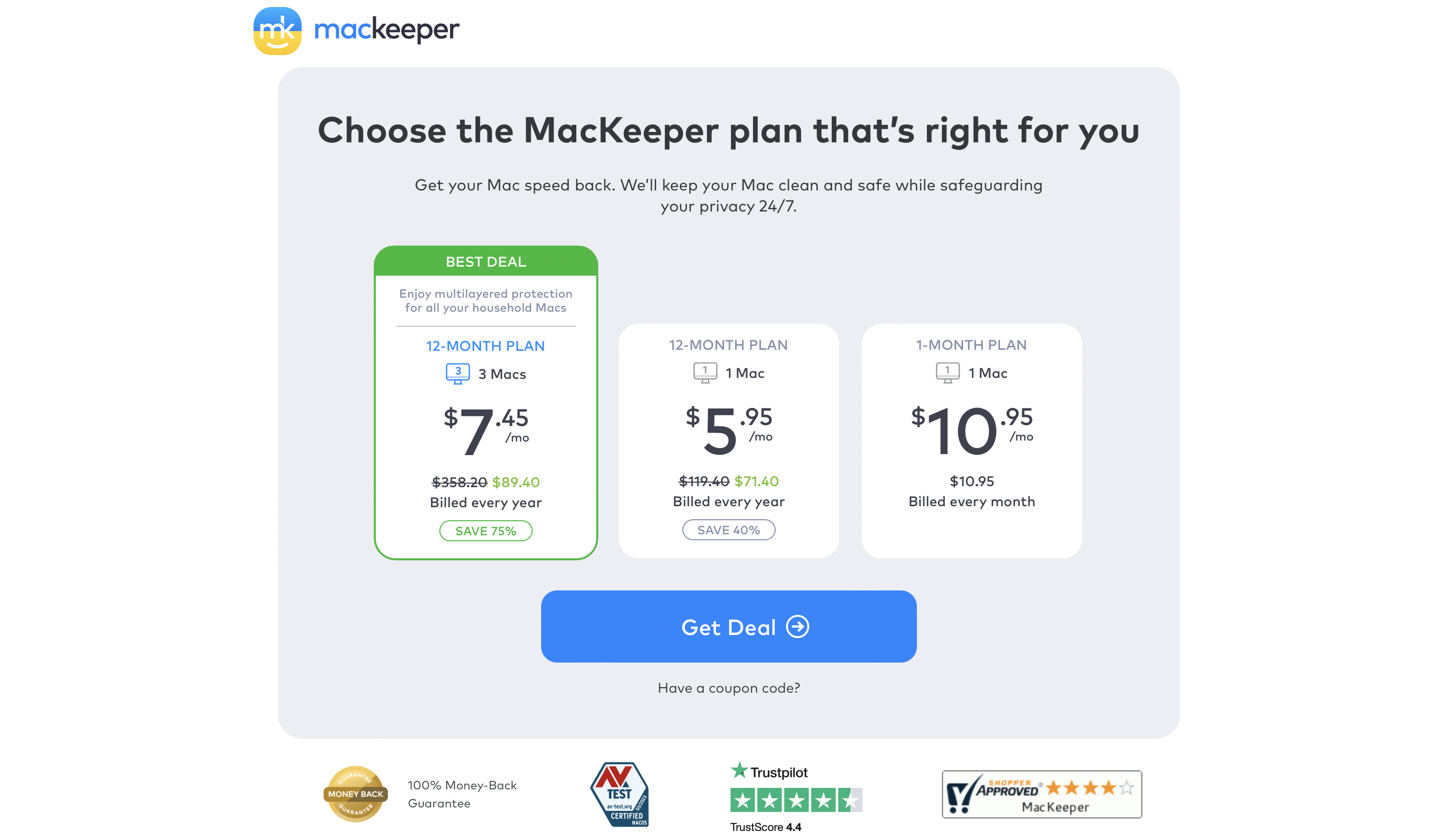 Mackeeper Pricing